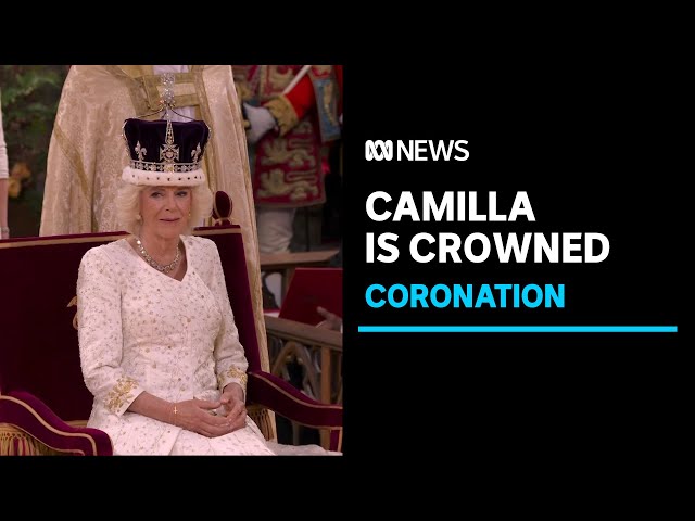 The moment Queen Camilla is crowned | ABC News