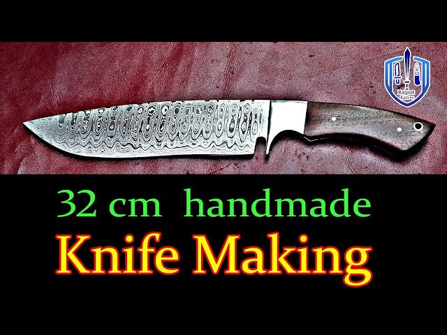 Handmade big knife making with Ebony wood handle #RajputKnives