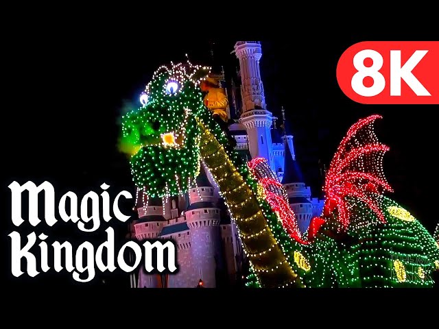 Magic Kingdom 8K Throwback | Celebrate the Magic Tinkerbell Wishes Main Street Electrical Parade