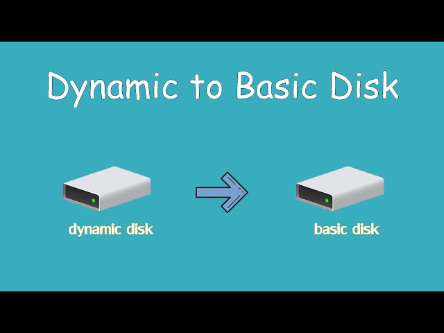 How to Convert Dynamic Disk to Basic Disk without Data Loss?