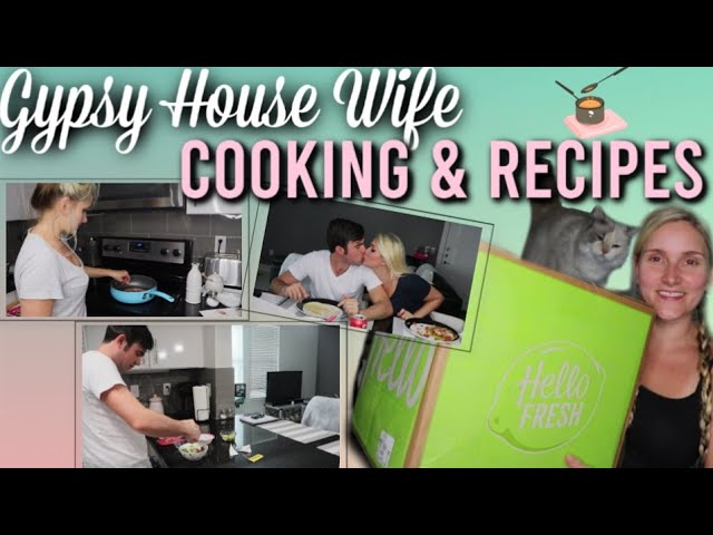 COOK WITH ME COOKING WITH HELLO FRESH UNBOXING HELLO FRESH + TRYING THE RECIPES - GYPSY WIFE LIFE ♥