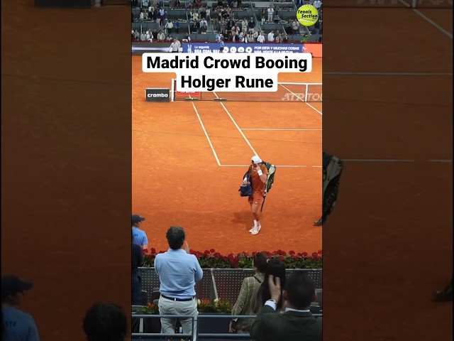 Crowd BOOING Holger Rune After Match 😱🎾