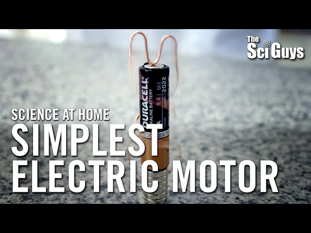 The Sci Guys: Science at Home - SE3 - EP8: Simplest Electric Motor - Homopolar Motor