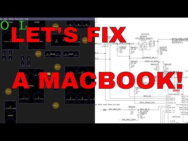820-00840 A1708 Macbook Pro with no backlight: how to repair its logic board.