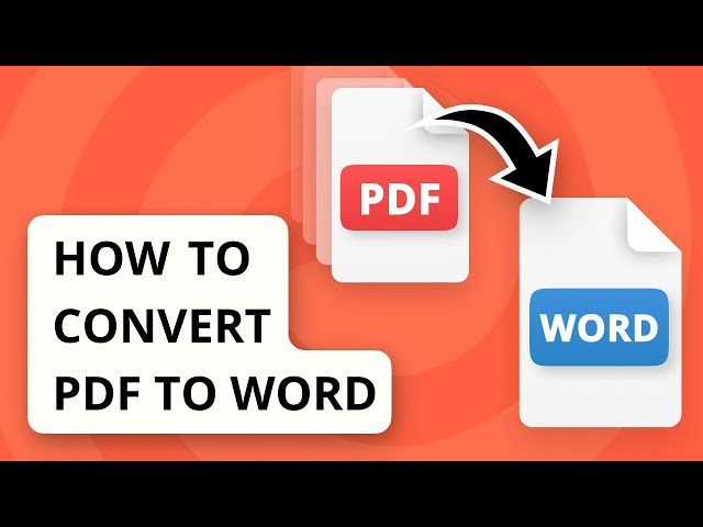 How to convert PDF to Word | Effortless, fast, free