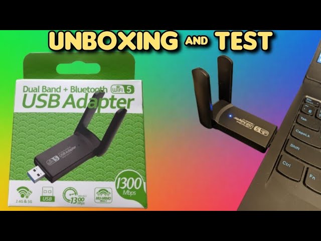Fenvi WiFi USB 1300Mbps Dual Band and Bluetooth USB Unboxing and Installation Guide 2023