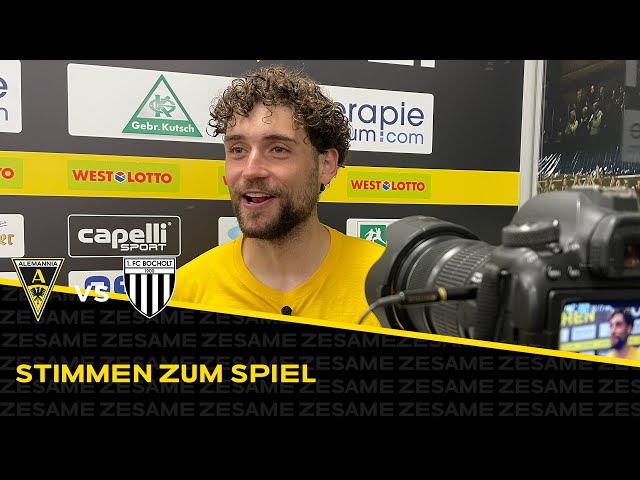 "Jetzt wird erstmal gefeiert" | Stimmen nach Alemannia Aachen - 1. FC Bocholt