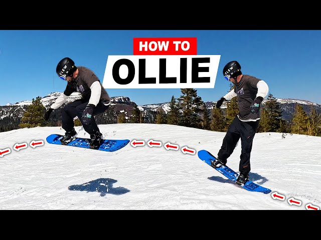 How To Ollie and Improve Your Snowboard Tricks