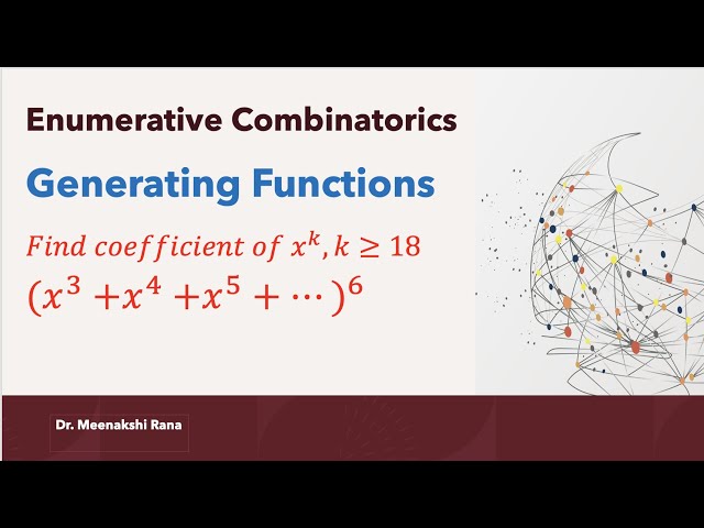 Finding Coefficient in an expansion| Generating Functions