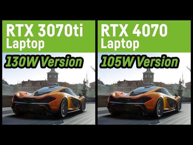 RTX 3070ti 130W vs RTX 4070 105w in Gaming - Laptop/Notebook