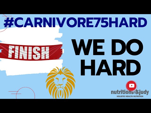 Completing #Carnivore 75Hard mental fitness community challenge! Motivational support & facebook!