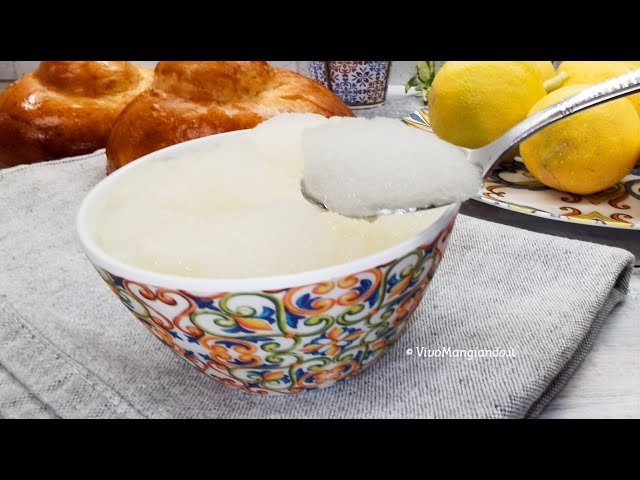 Granita al limone siciliana, la ricetta antica delle nonne