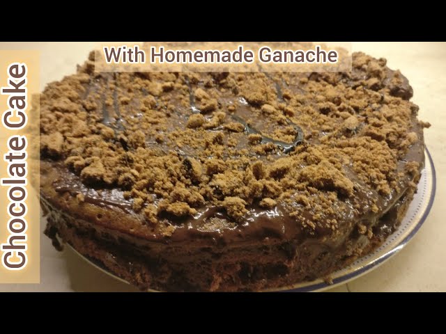 Easy Chocolate Cake Recipe| Chocolate Cake With Homemade Ganache| Cake Without Oven
