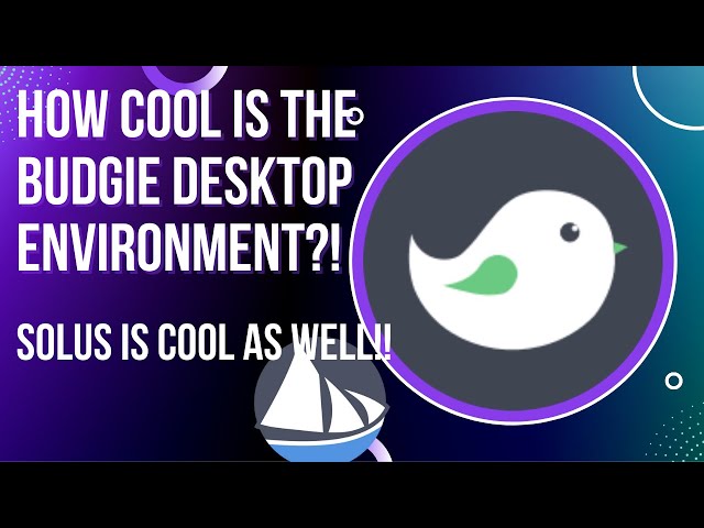 How Cool Is the Budgie Desktop Environment!!  Checking Out Solus As Well!!!