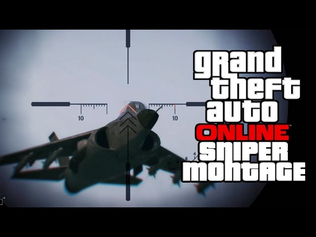 Grand Theft Auto 5 Online Sniper Montage "Part 2" (No scope, Quick scope, Drag scope)