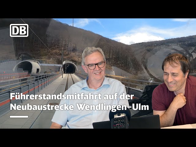 Echtzeit Führerstandsmitfahrt im ICE-S der Deutschen Bahn auf der Neubaustrecke Wendlingen–Ulm