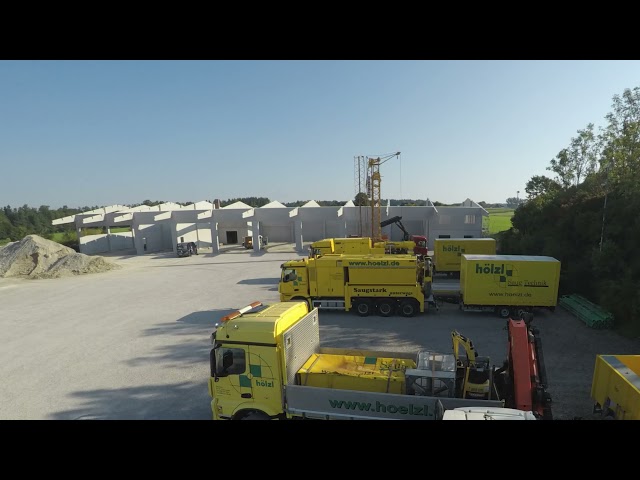 Neubau der Hölzl GmbH im Zeitraffer | Biogas Fermenterreinigung, Güllemixer und Gülleseparator