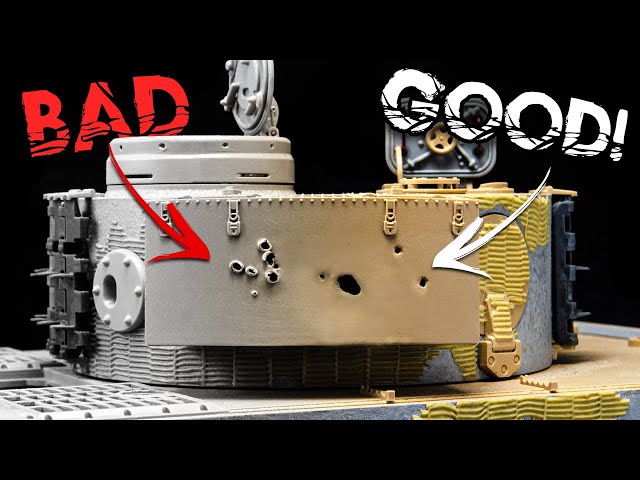 Shrapnel And Bullet Holes - The Easiest Way To Add Battle Damage To Your Model
