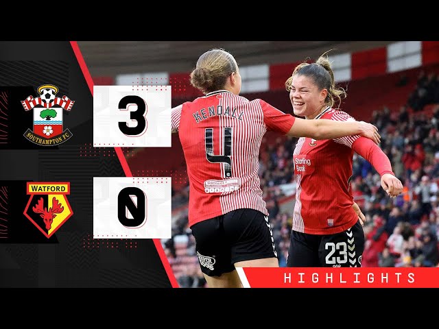 WOMEN'S HIGHLIGHTS: Southampton 3-0 Watford | Barclays Women’s Championship