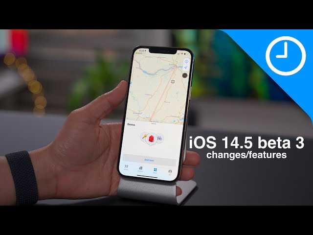 iOS 14.5 beta 3 changes/features - Find My Items tab!