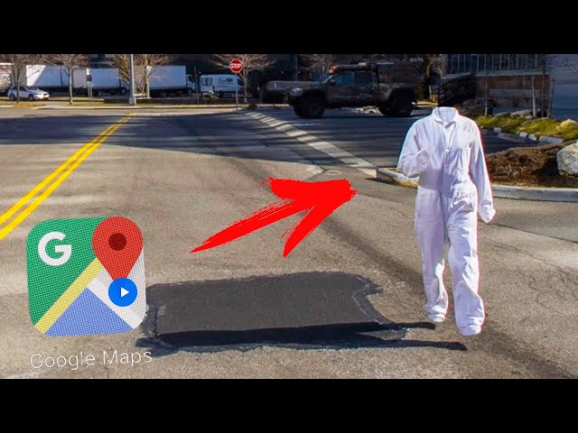 Ghost in White Sheet Spotted on Google Maps