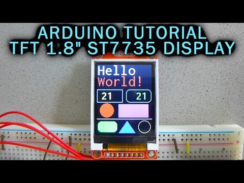 Arduino Tutorial: 1.8" TFT Color Display ST7735 128x160