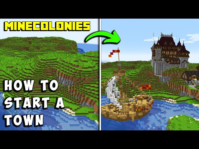 MineColonies - How To Start a Town! Episode 1