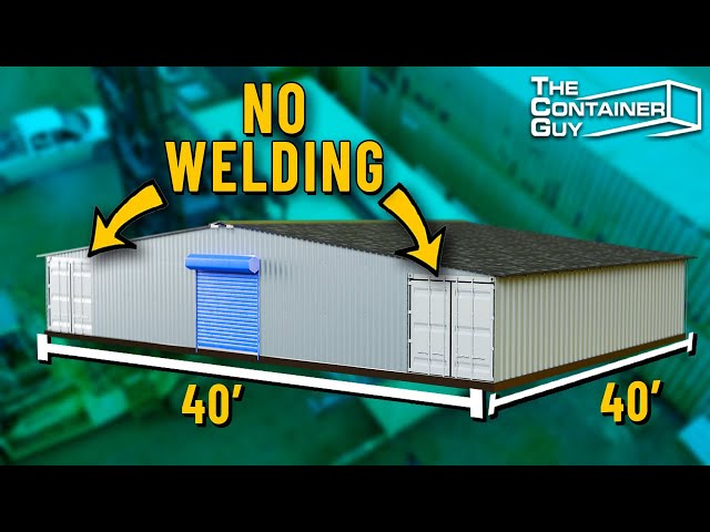 Connecting 2 Shipping Containers Together! Double Wide Workshop, Garage, or Home | DIY Kit Updates