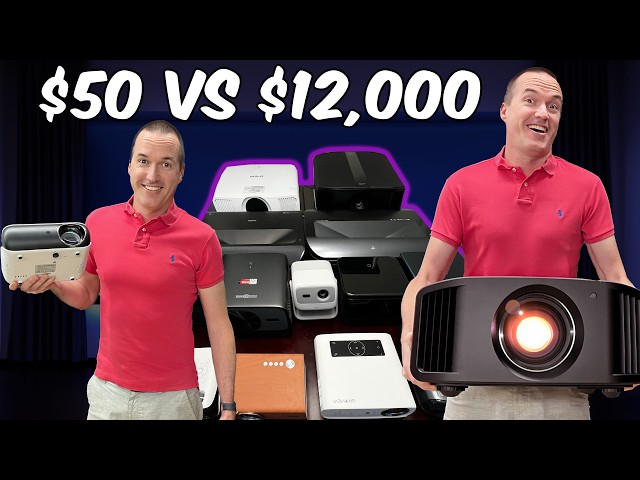 $50 vs $12,000 Projectors Side by Side || Budget vs Performance Comparisons.