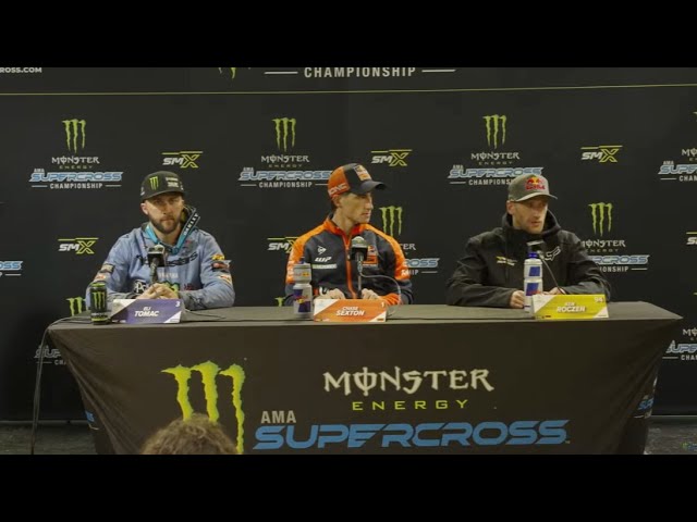 Monster Energy Supercross: Press Conference Round 2 - San Francisco