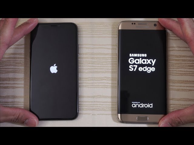 iPhone X vs S7 Edge - Speed Test! (4K)