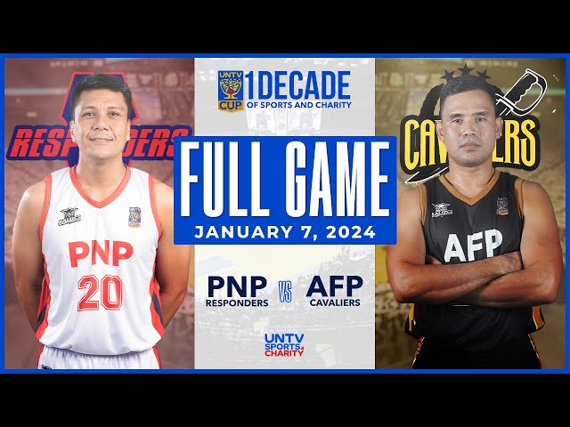 PNP Responders vs AFP Cavaliers FULL GAME – January 07, 2024 | UNTV Cup Season 10