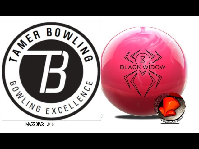Hammer Black Widow Pink vs Black and Gold (3 testers - 2 patterns) by TamerBowling.com