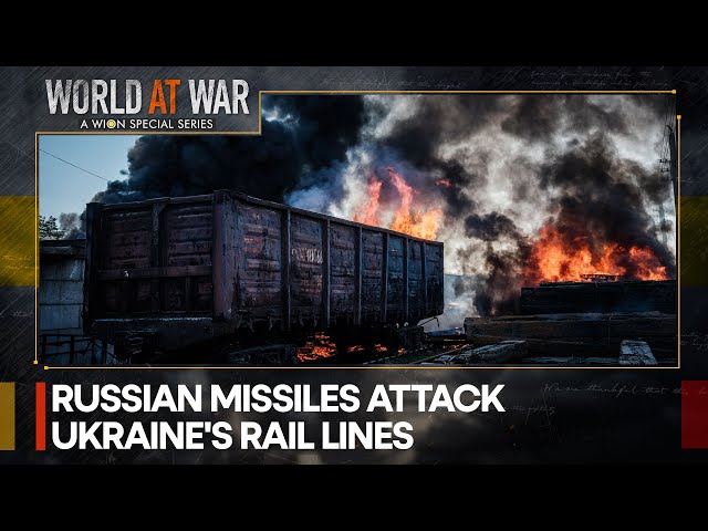 World at War LIVE: Russian missiles strike Ukrainian railways transporting US weapons | WION News