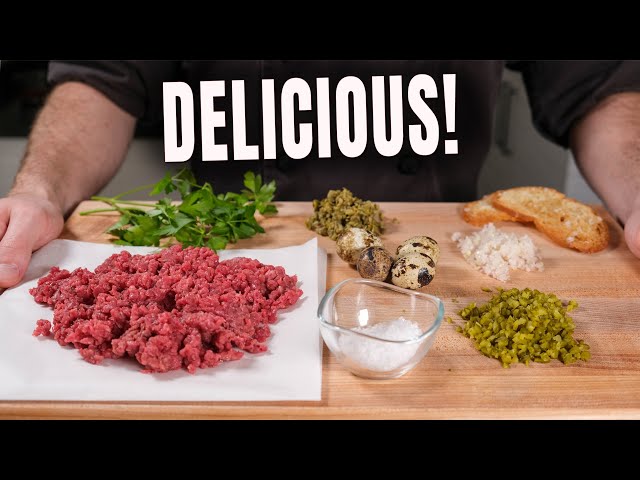 Making Beef Tartare Like a Pro Chef!