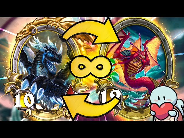 Infinite cards cycle with Murozond and Draconic Deathscale! | Hearthstone Battlegrounds