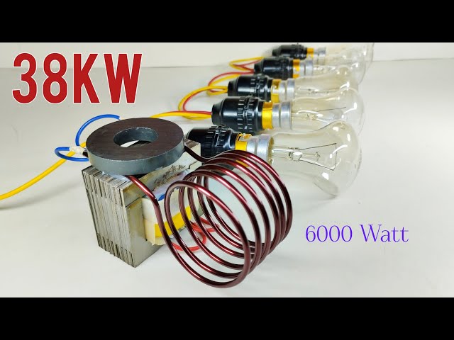 220v Free energy generator 38KW with Coper wire Use Transformer and Magnet 100%work