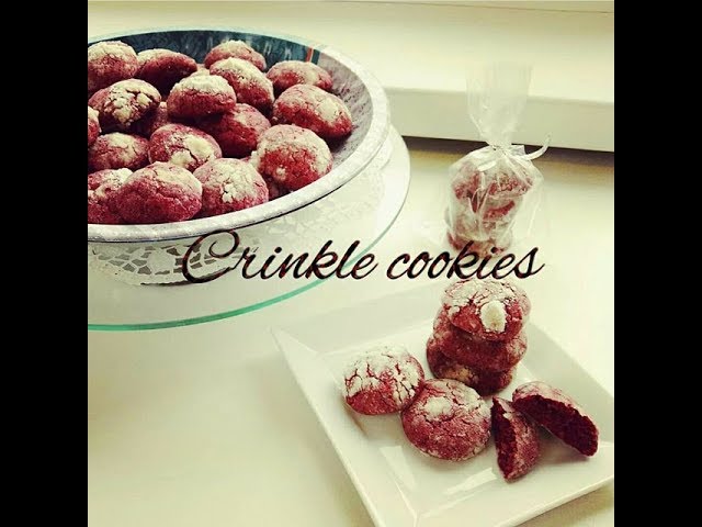 Red Velvet Crinkle Cookies neboli Popraskané sušenky ♥ Valentýnská edice ♥ CZ/SK HD recipe
