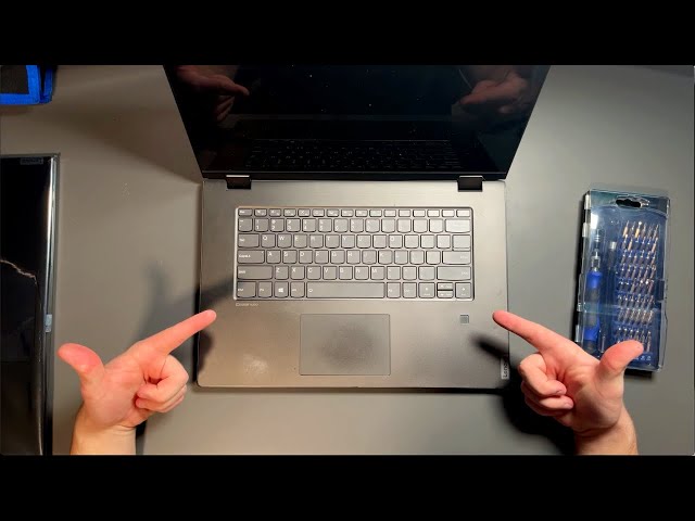 How to replace your LAPTOP KEYBOARD, touchpad, and fingerprint sensor