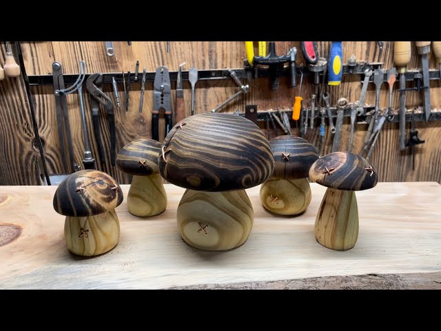 Woodturning Project that Sells - a Wooden Mushroom with a Secret Compartment - Stash Box