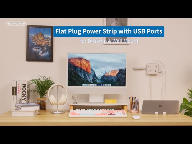 NTONPOWER 11-in-1 PowerCube Power Strip | The perfect choice for your desk and wall-mounted needs!