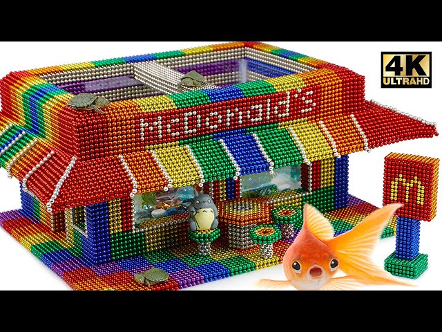 DIY - How To Make Amazing McDonalds Aquarium From Magnetic Balls (Satisfying) | Magnet World Series
