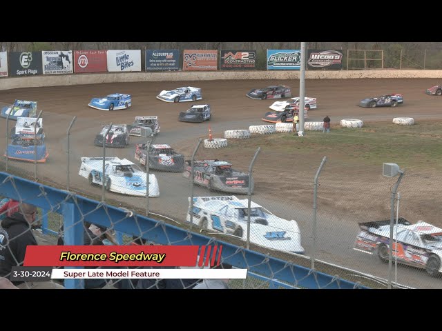 Florence Speedway - Super Late Model Feature - 3/30/2024