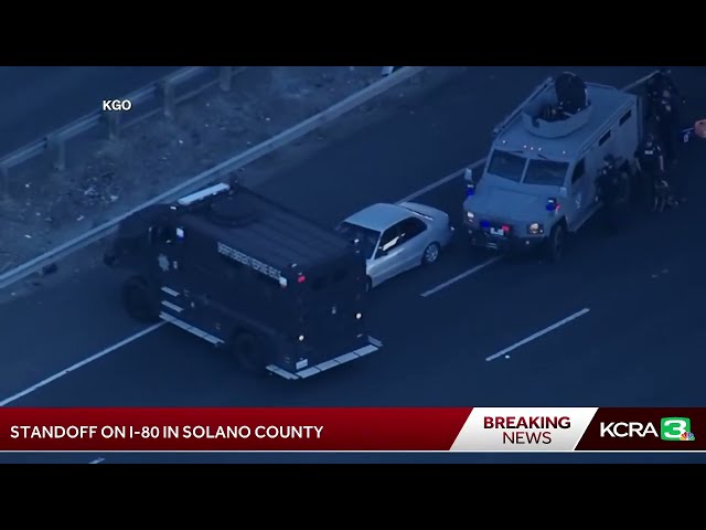 LIVE: CHP have a suspect stopped on I-80 in Solano County