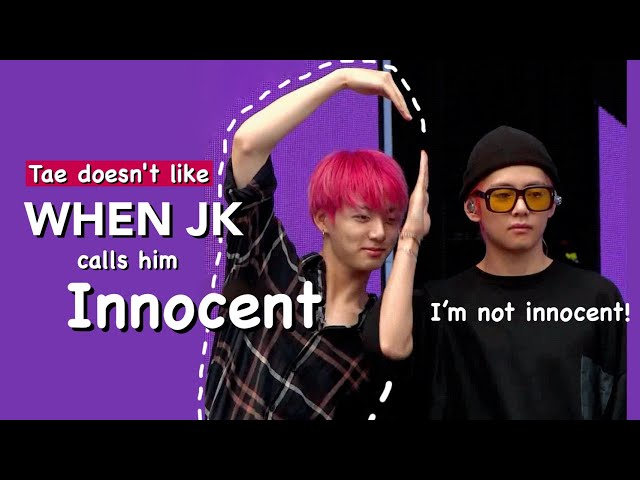Tae doesn't like when JK call him 'innocent' - Taekook Analysis