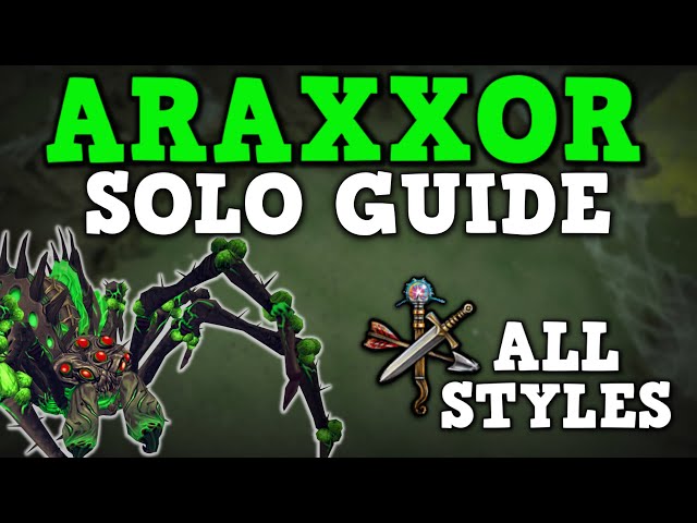 Araxxor Solo Guide for Beginners 2021/22 (ALL STYLES) - Learn Araxxor Easily! - Runescape 3