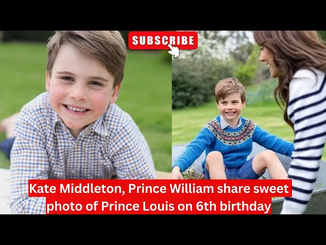 Kate Middleton, Prince William share sweet photo of Prince Louis on 6th birthday #princelouis