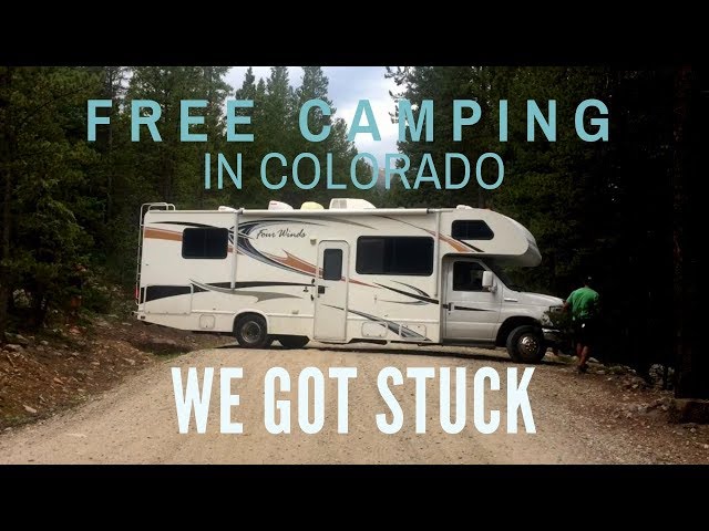 Our attempt at Camping in Colorado National Forest with an RV