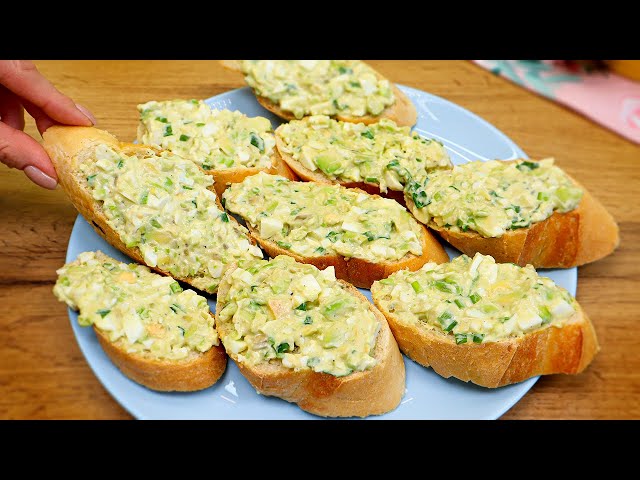 Just 1 avocado and 4 eggs and you have this delicious breakfast! Avocado appetizer recipes