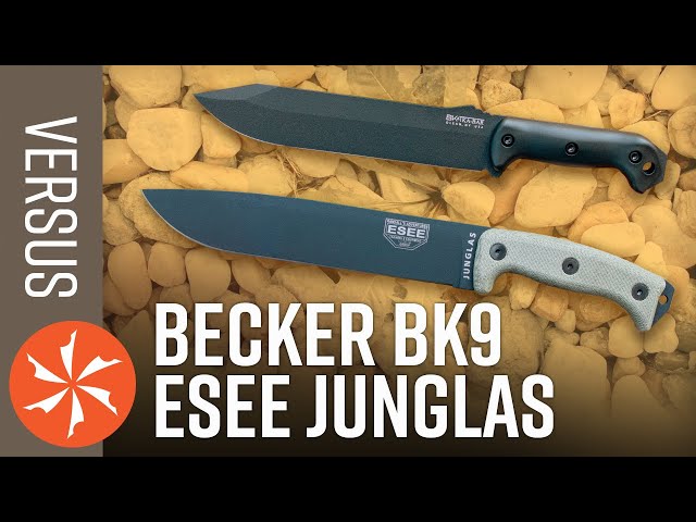 ESEE Junglas vs KA-BAR Becker BK9 | KnifeCenter Reviews